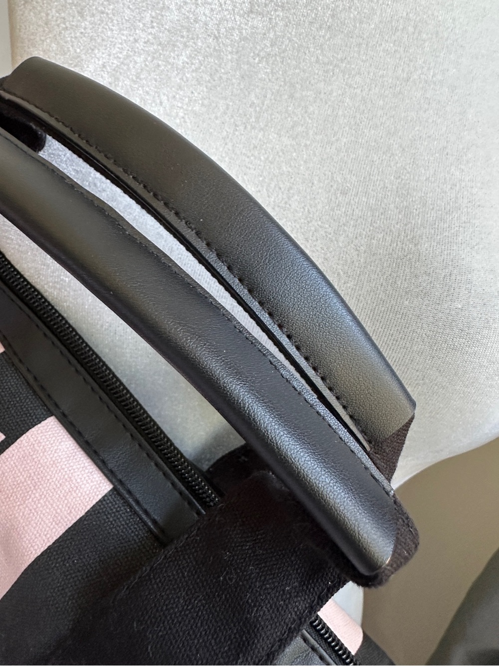 Victoria's Secret Pink and Black Striped Tote with Detachable Strap . EUC - Picture 9 of 16